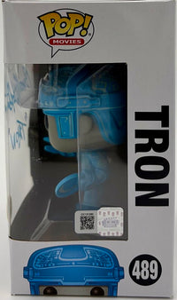 Bruce Boxleitner signed "Tron" Funko #489 w/character name - OC Celebrity Marketing
