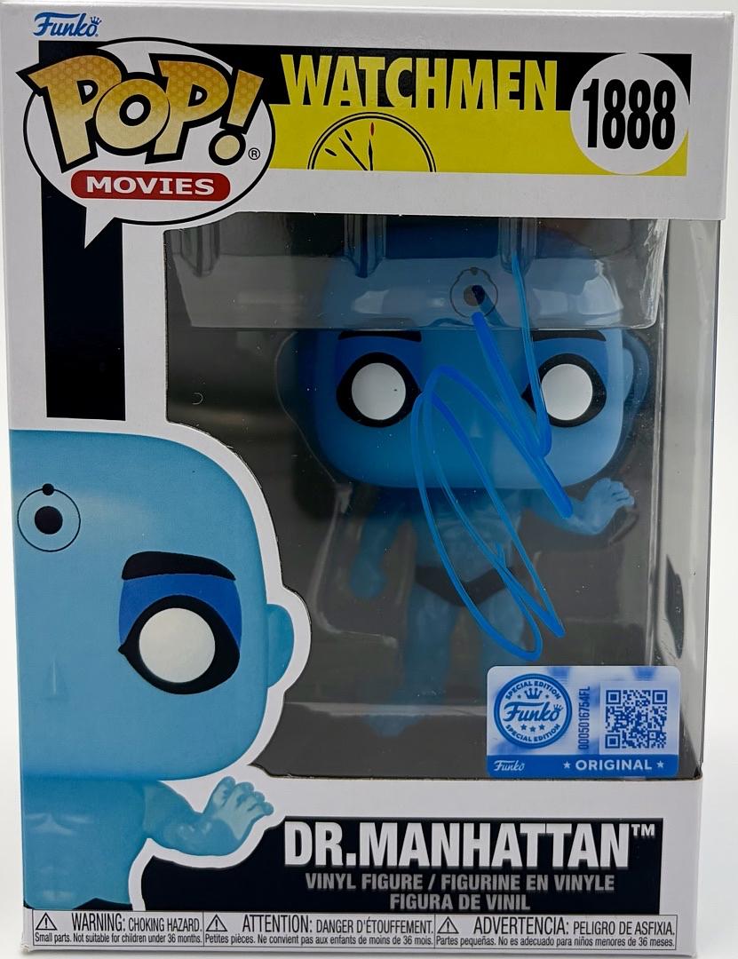 Billy Crudup signed "Dr. Manhatten" Funko #1888 (Watchmen) - Beckett COA