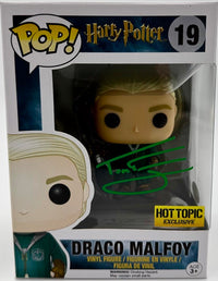 Tom Felton Signed Funko Pop #19 Draco Malfoy (Harry Potter) - JSA COA