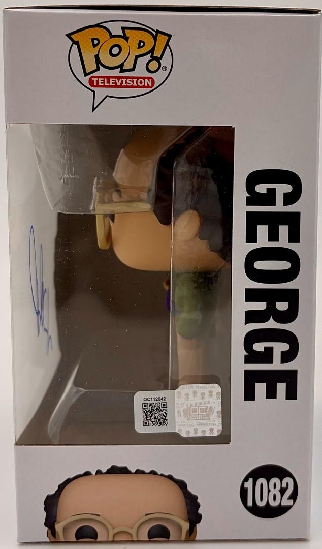 Jason Alexander signed "George" Funko #1082 (Seinfeld) - OC Celebrity Marketing
