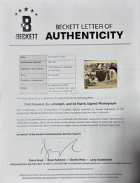 Ed Harris, Clint Howard and Sy Liebergot (Apollo 13) signed 8x10 - Beckett COA and full Letter of Authenticity