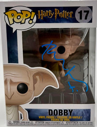 Toby Jones Signed Funko Pop #17 Dobby (Harry Potter)  - Beckett COA