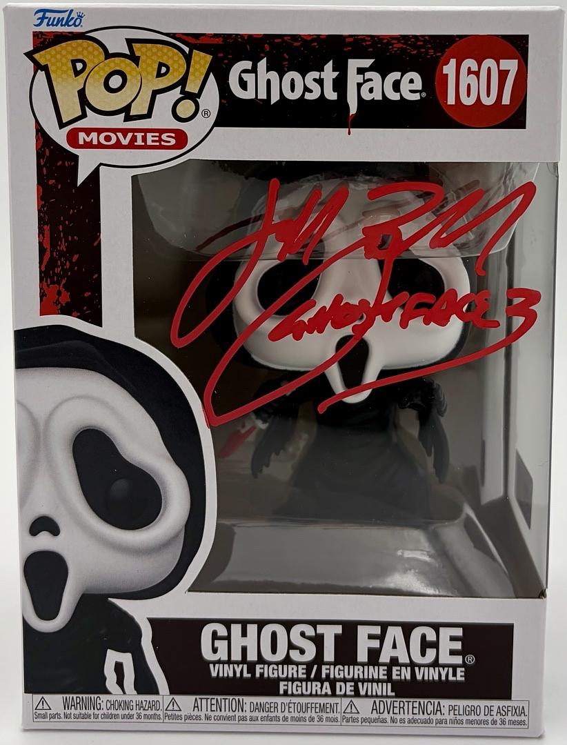 Jeff Brockton signed "Ghost Face" Funko #1607 (Scream) - Zobie COA
