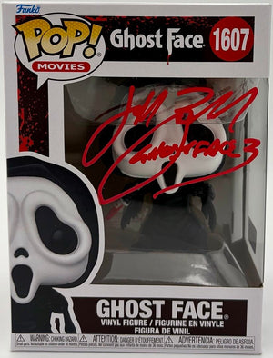 Jeff Brockton signed "Ghost Face" Funko #1607 (Scream) - Zobie COA