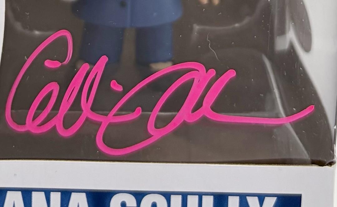 Gillian Anderson Signed Funko Pop #184 "Dana Scully" (X-Files) - JSA COA