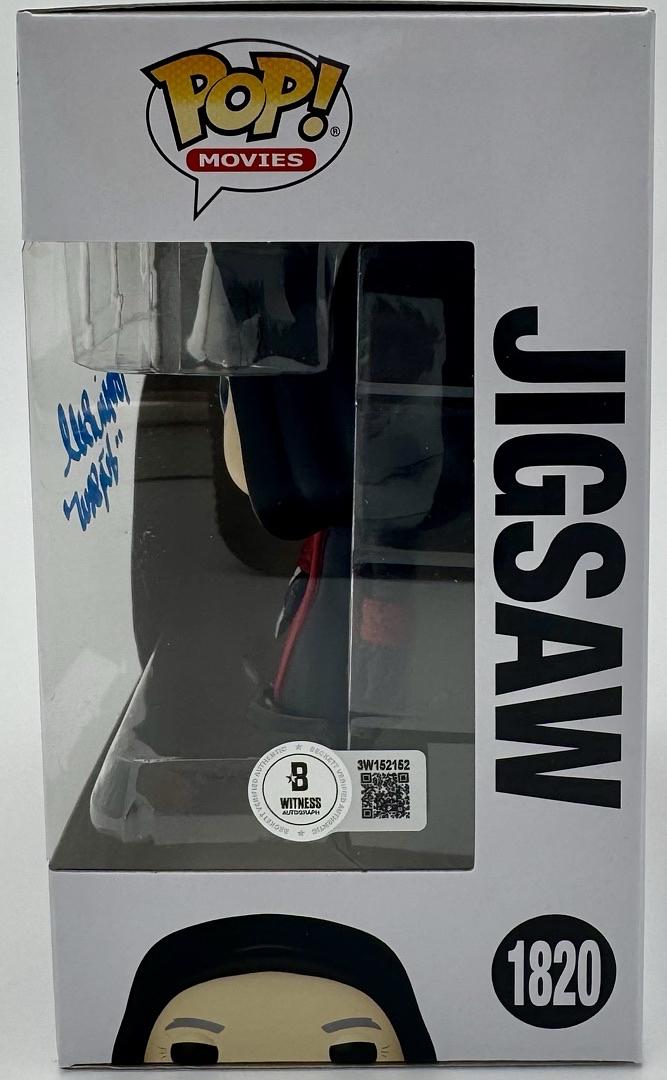 Tobin Bell "Jigsaw" signed Funko Pop #1820 (Saw) w/character name - JSA COA