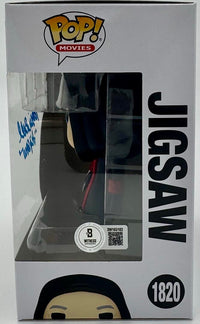 Tobin Bell "Jigsaw" signed Funko Pop #1820 (Saw) w/character name - JSA COA