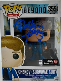 Walter Koenig signed "Chekov" Funko #355 w/FULL character name - JSA COA