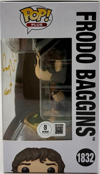 Elijah Wood signed "Frodo" Funko #1832 w/character name (Lord of the Rings) - Beckett COA