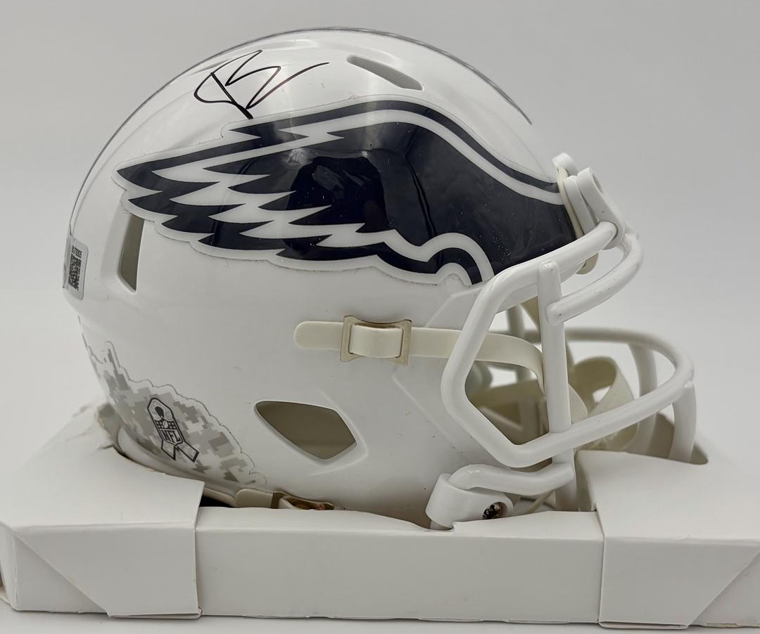 Bradley Cooper signed Eagles mini-helmet - Beckett COA