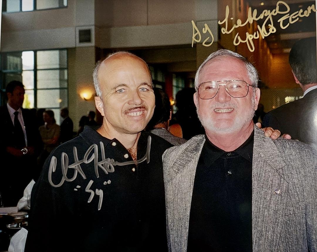 Sy Leibergot and Clint Howard (Apollo 13) signed 8x10 - Beckett COA