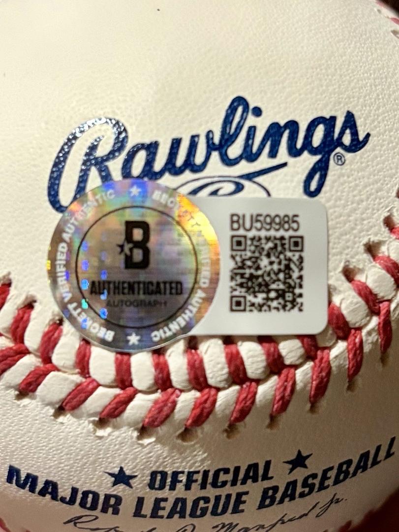 Bill Mueller (Red Sox) signed ROMLB - Beckett COA