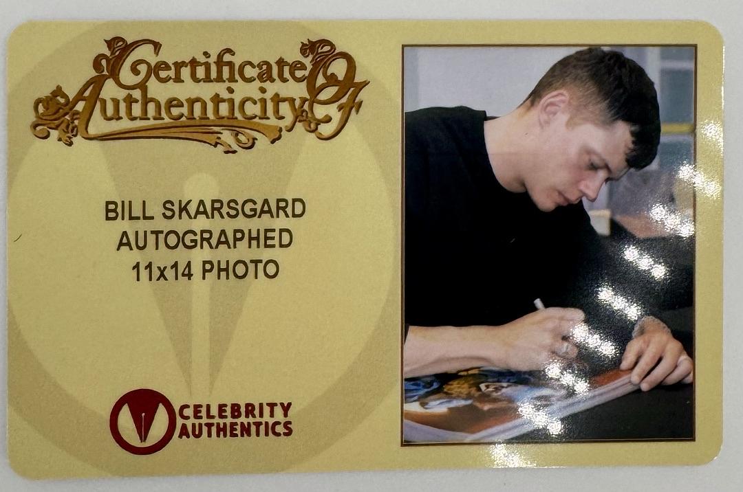 Bill Skarsgard signed (Stephen King's IT) 11x14 - Celebrity Authentics COA
