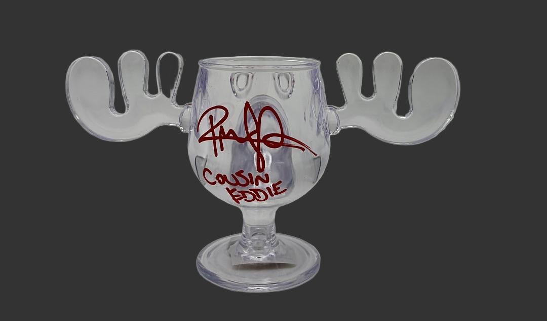 Randy Quaid Signed Acrylic Moose Mug (Christmas Vacation) - OC Celebrity Marketing COA
