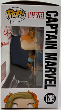 Brie Larson Signed Exclusive "Captain Marvel" Funko #1265 w/alias name (The Marvels) - JSA COA