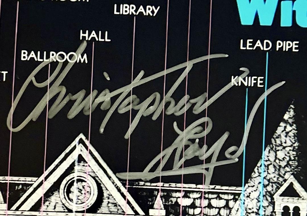 Tim Curry Christopher Lloyd and Lesley Ann Warren signed "Clue" 11x17 - OC Celebrity Marketing