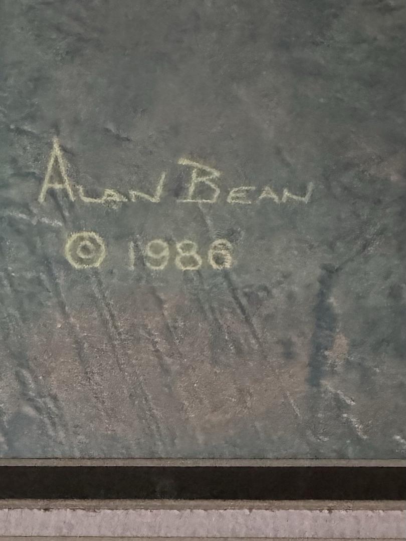 Alan Bean 36.5 X 27.5 signed limited edition lithograph (412/850) "That's How it Felt to Walk on the Moon"