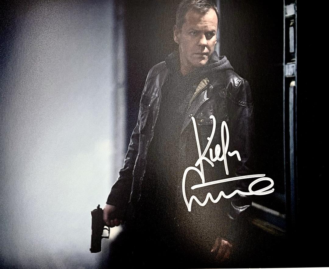 Keifer Sutherland "Jack Bauer" (24) signed 8x10 - JSA COA