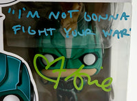 Brie Larson Signed "Vers" Funko #434 w/quote (Captain Marvel) - JSA COA
