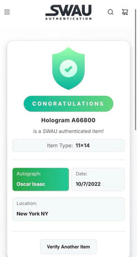 Oscar Isaac signed 11x14 (Moon Knight) - SWAU COA