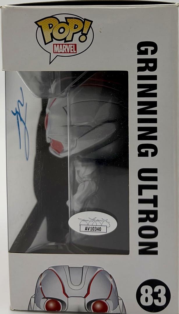 James Spader signed "Grinning Ultron" Funko #83 (Avengers) - JSA COA