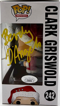 Chevy Chase & Beverly D'Angelo Signed Funko Pop #242 Clark Griswold (Christmas Vacation)  - JSA & Beckett COA