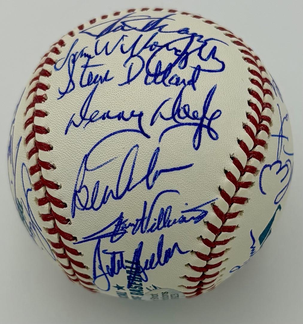 1975 Red Sox Team Baseball signed by 22 - Sure Shot Promotions COA