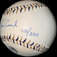 Barry Bonds autographed baseball - Barry Bonds Certification - limited edition 118/300