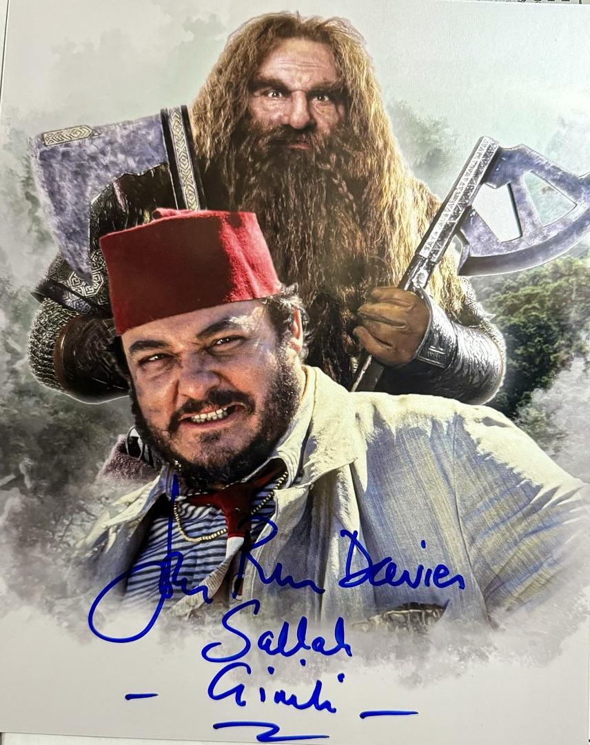 John Rhys-Davies (Raiders of the Lost Ark) signed 8x10 - Beckett COA