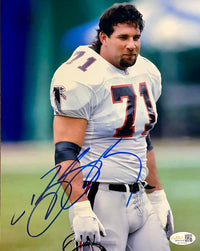 Bill Goldberg RARE Signed Atlanta Falcons 8x10 (Wrestling) - JSA COA