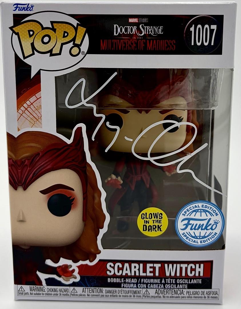 Elizabeth Olsen signed "Scarlett Witch" Funko #1007 (Doctor Strange) - SWAU COA