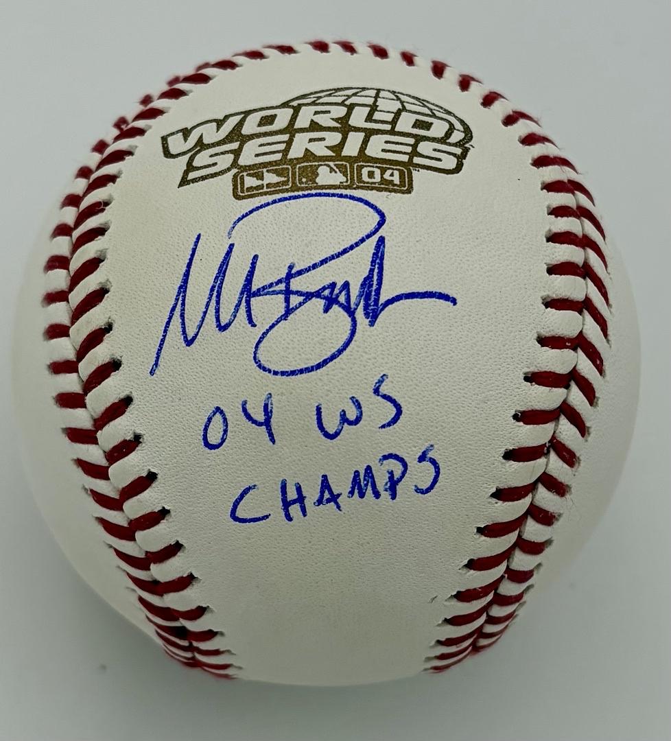 Mark Bellhorn signed 2004 World Series ROMLB Baseball (Red Sox) - Sure Shot COA