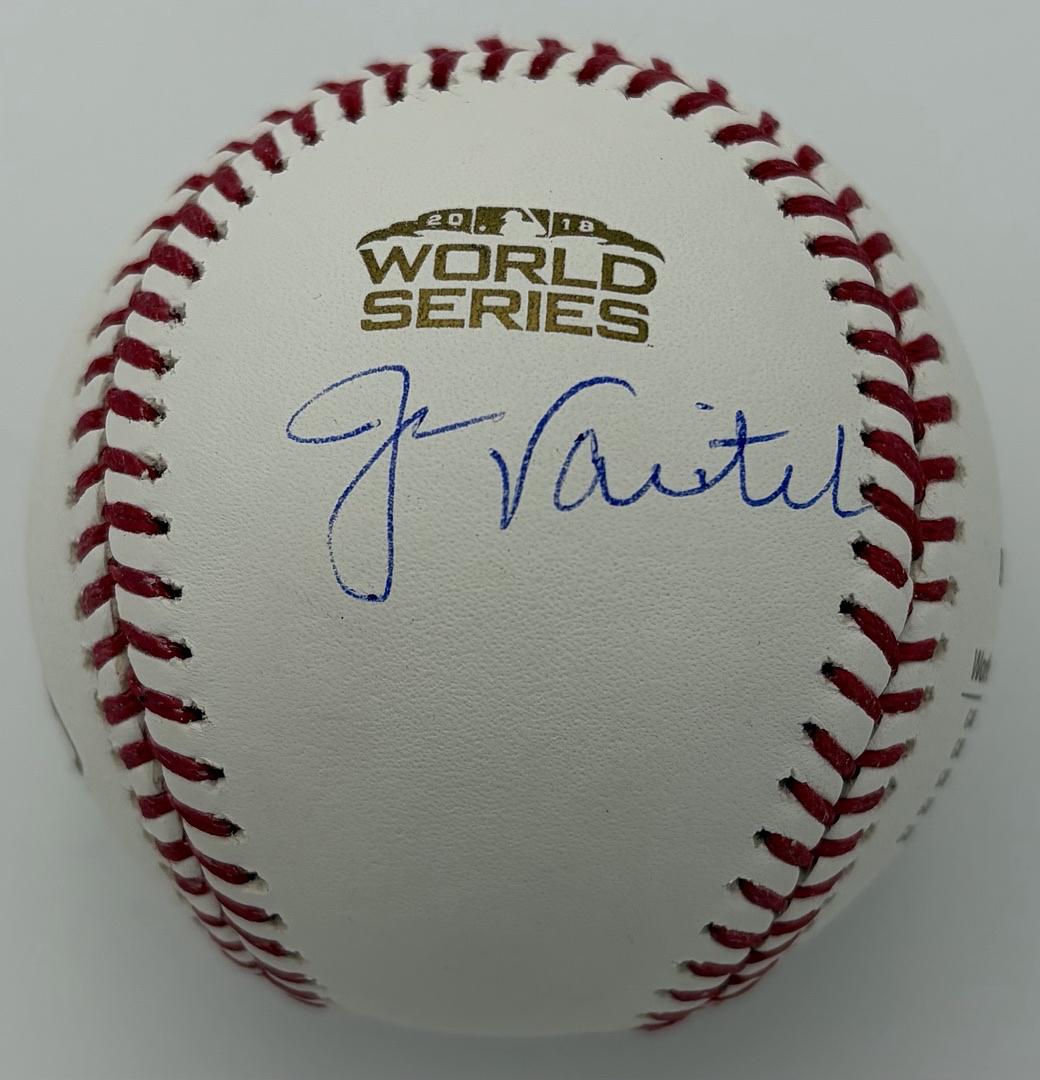 Jason Varitek signed 2018 World Series baseball (Red Sox) - JSA COA