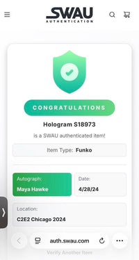 Maya Hawke signed "Robin" Funko #1461 (Stranger Things) w/character name - SWAU COA