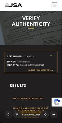 Maya Hawke signed, framed & matted 8x10 (Stranger Things) - JSA COA