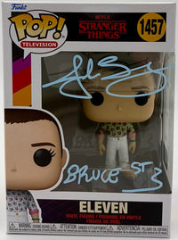Jake Busey signed "Eleven" Funko #1457 (Stranger Things) - SWAU COA