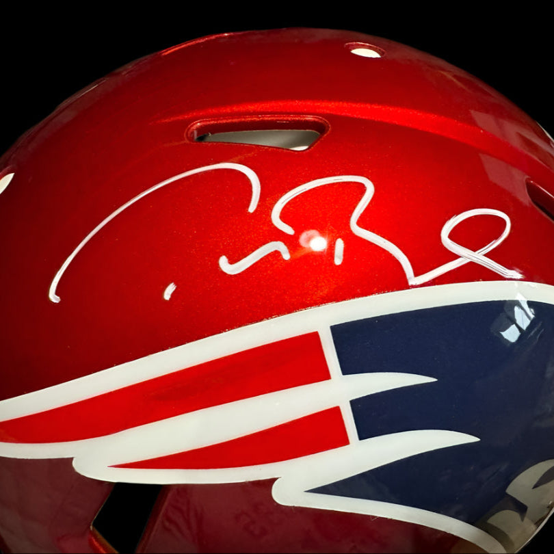 Tom Brady Autographed Riddell Flash Speed Authentc Helmet Fanatics COA