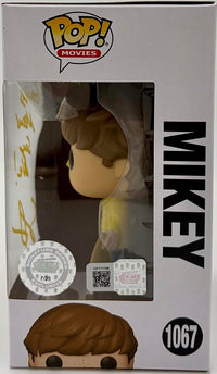 Sean Astin signed "Mikey" Funko #1067 (The Goonies) w/quote- OC Celebrity Marketing COA