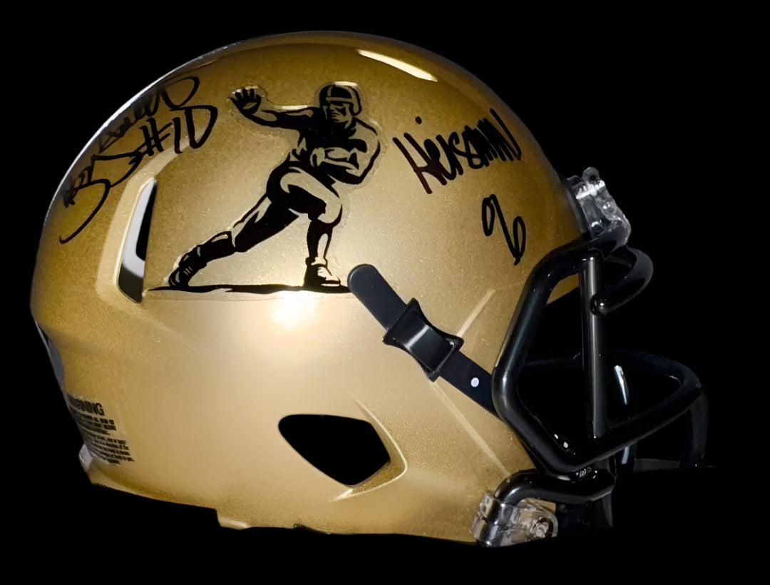 Troy Smith (Ohio State) signed Heisman mini-helmet - Schwartz COA