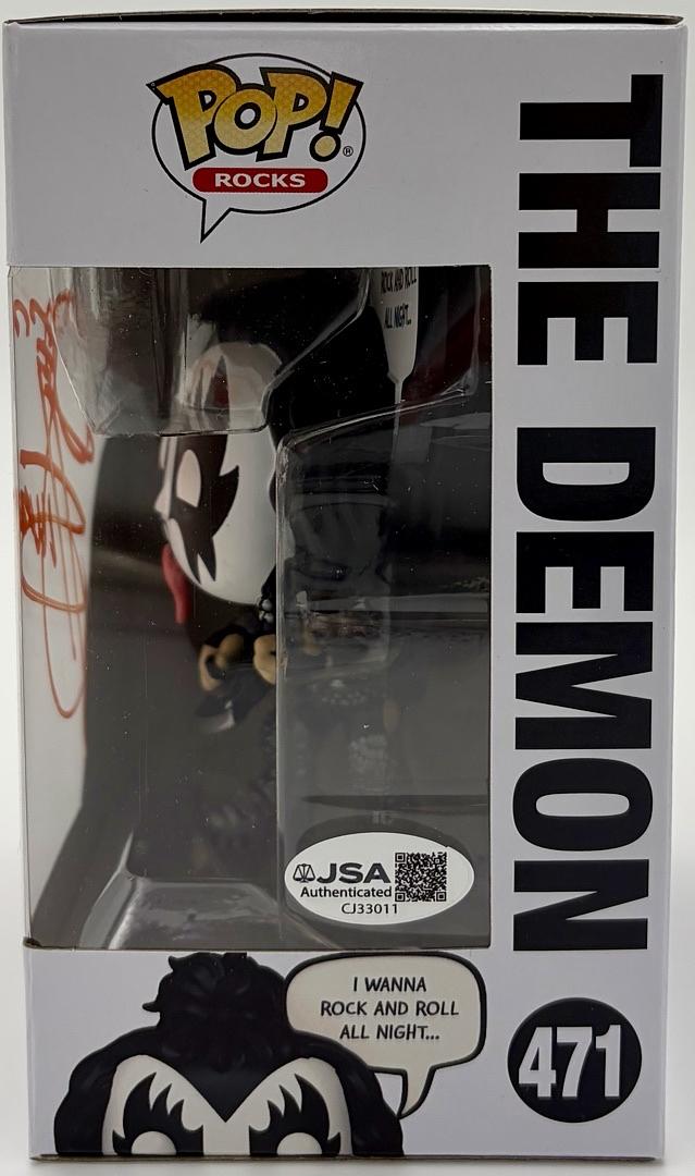 Gene Simmons (KISS) signed Funko Pop #471 - JSA COA