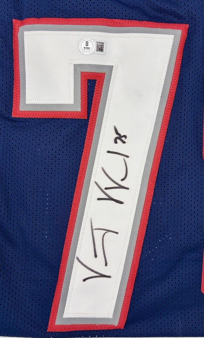 Vince Wilfork Signed Custom Red Patriots Jersey - Beckett COA