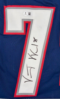 Vince Wilfork Signed Custom Red Patriots Jersey - Beckett COA