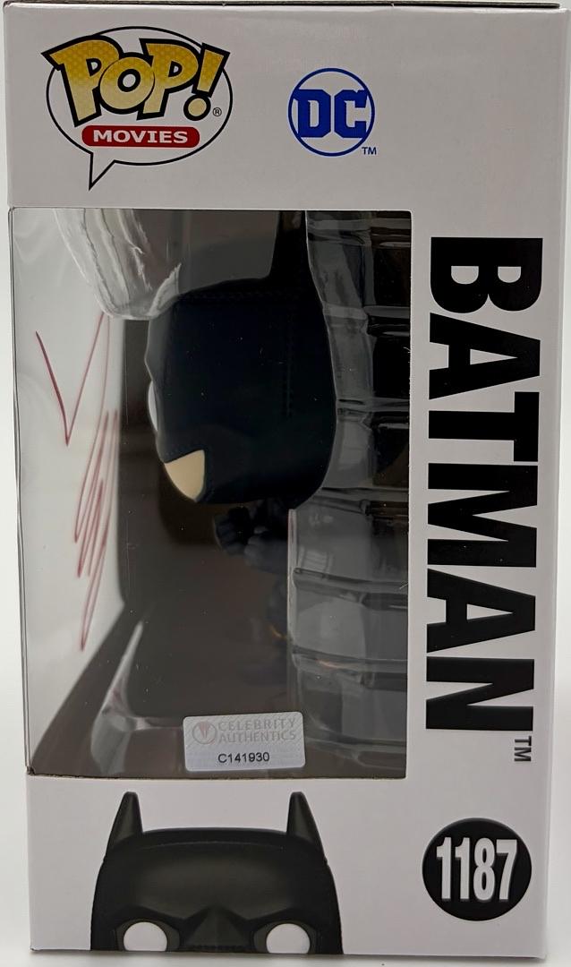 Robert Pattinson Signed Funko Pop #1187 (Batman) - Celebrity Authentics