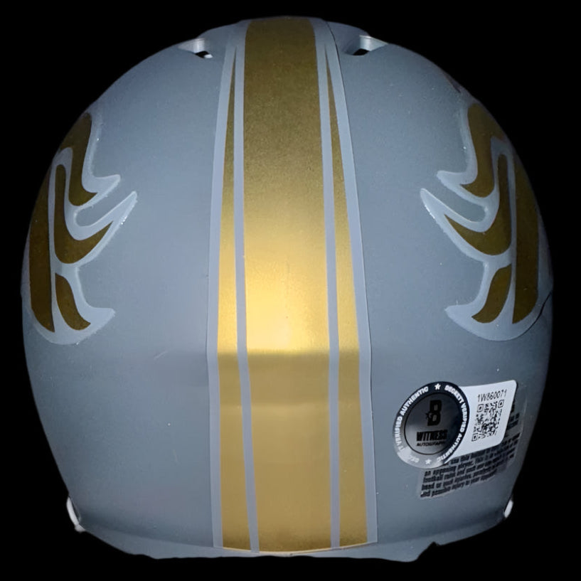 Bo Nix signed Broncos mini-helmet - Beckett
