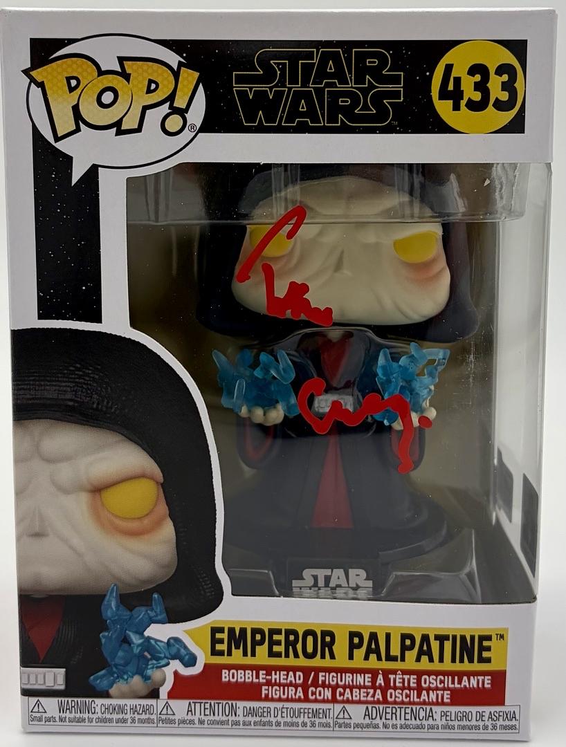 Tim Curry Signed Emperor Palpatine Funko #433 (Star Wars) - OC Celebrity Marketing COA