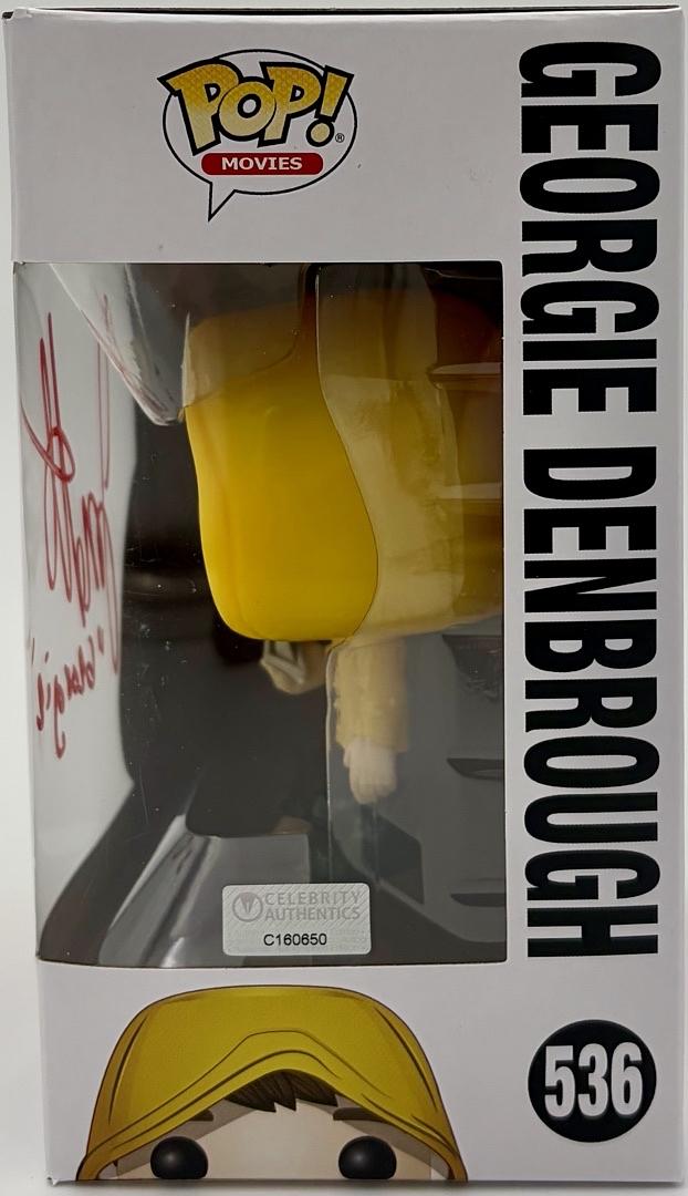 Jackson Robert Scott Signed Funko Pop #536 "Georgie Denbrough" (IT) w/character name - Celecrity Authentics