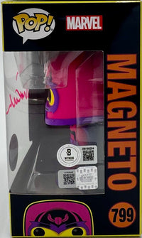 Ian McKellen signed Funko Pop #799 "Magneto" - Beckett and OC Celebrity Marketing COA