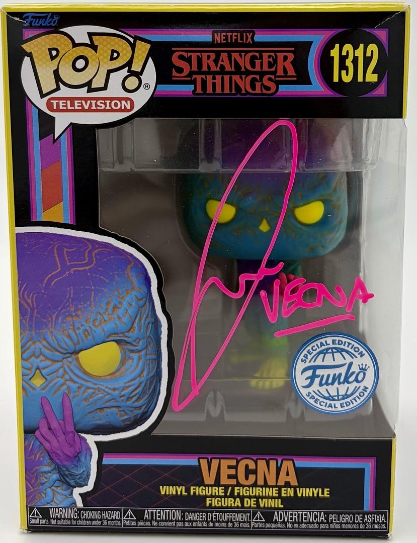 Jamie Campbell Bower signed "Vecna" Funko #1312 (Stranger things) - JSA COA