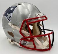 Tom Brady & Rob Gronkowski New England Patriots & Tampa Bay Buccaneers Autographed Half & Half Riddell Speed Authentic Helmet - Fanatics COA