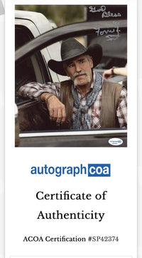 Forrie J Smith Signed 8x10 Photo (Yellowstone) - ACOA COA